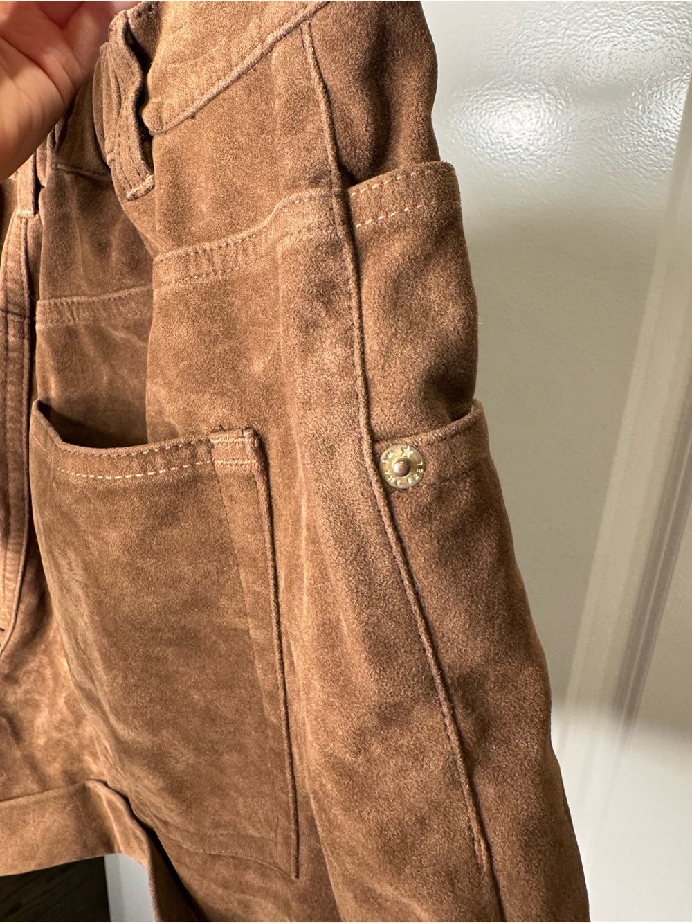 NWOT Free People Danni Vegan Suede Shorts - Picture 6 of 7